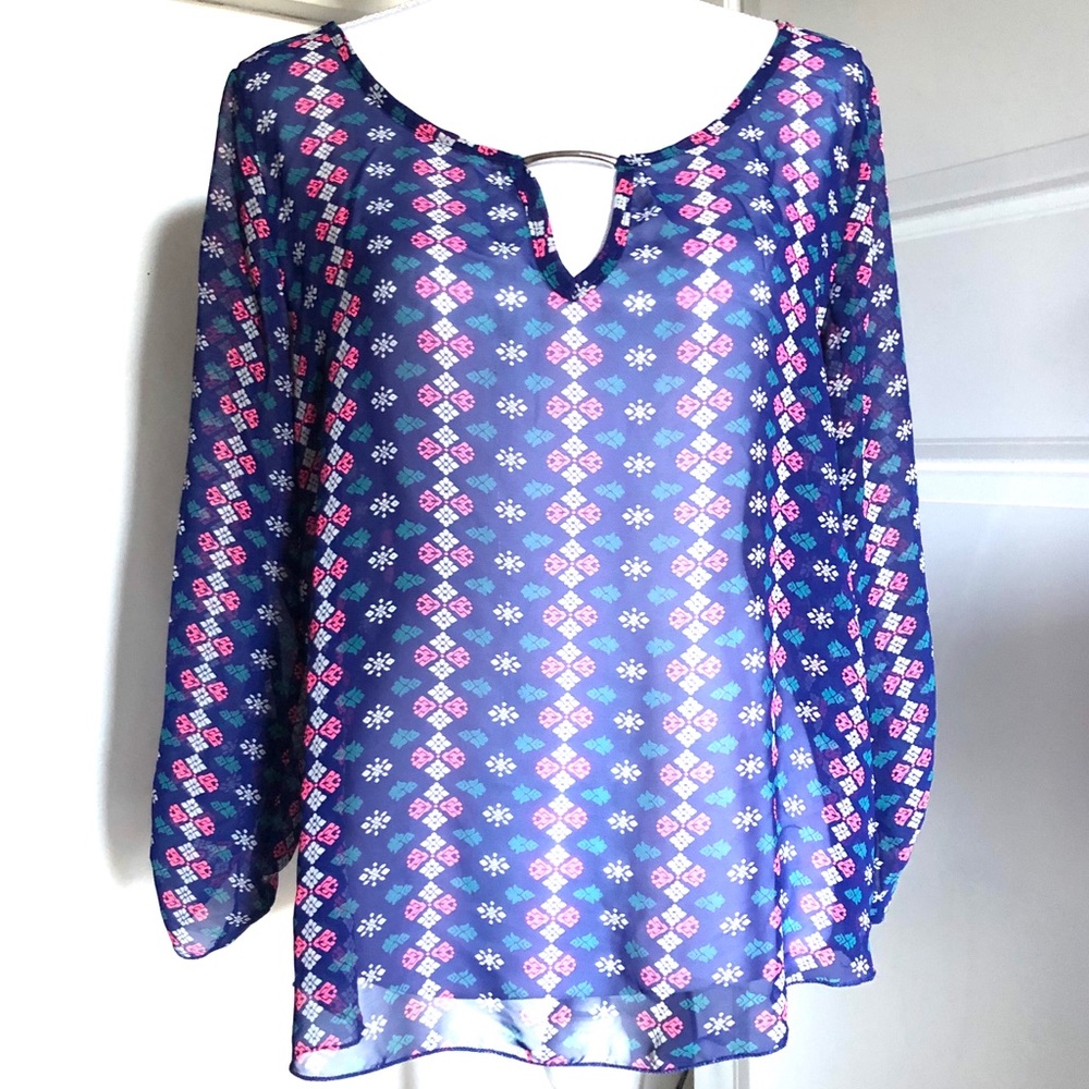 Miley And Molly Sheer Blouse